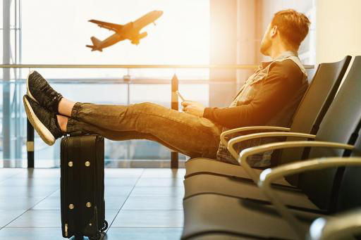 Traveler at the Airport