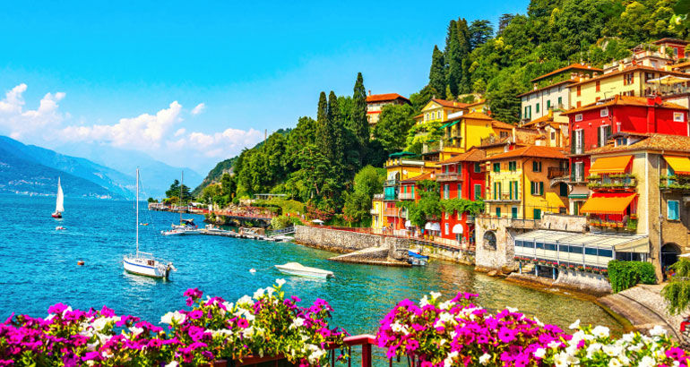 Beautiful view of Lake Como 