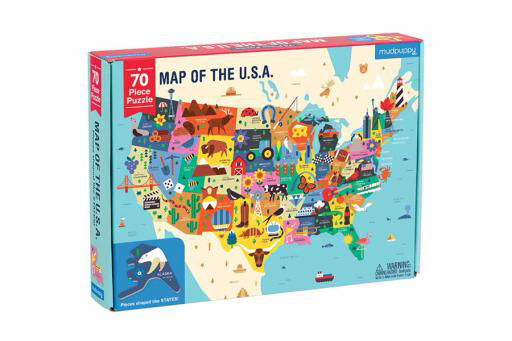 USA Map Puzzle Educational Gift Idea