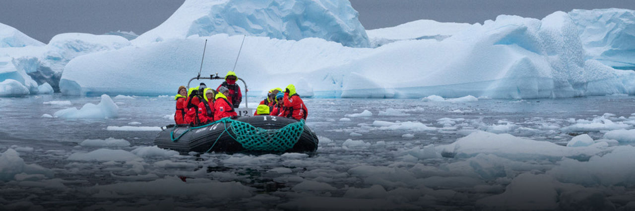 Tourists in Antarctica