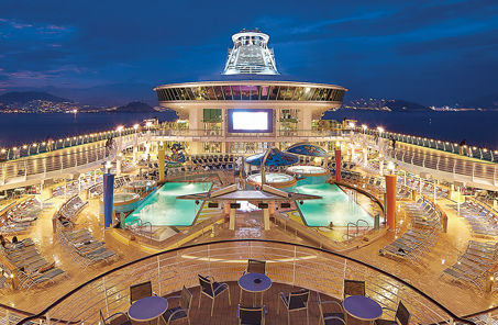 pools of Royal Caribbean