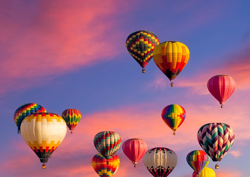 Balloons over Albuquerque.