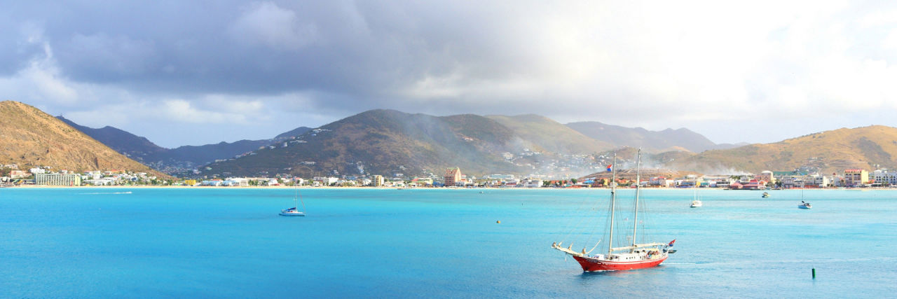 Sailboat in St. Maarten
