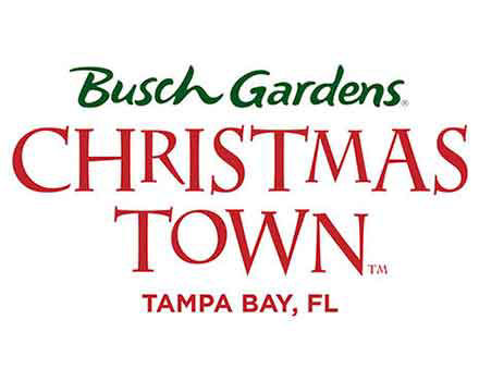 Busch gardens christmas townsm logo.