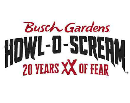 Busch garden howl o scream logo.