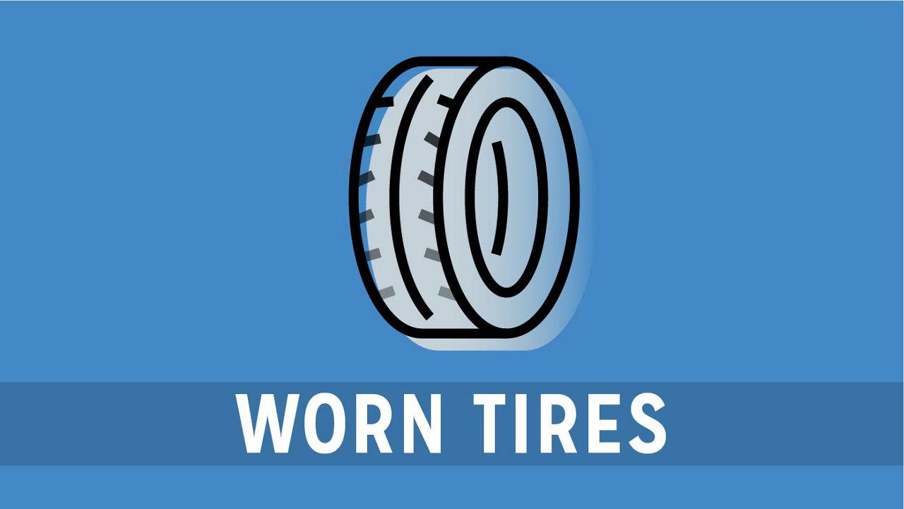 worn tires