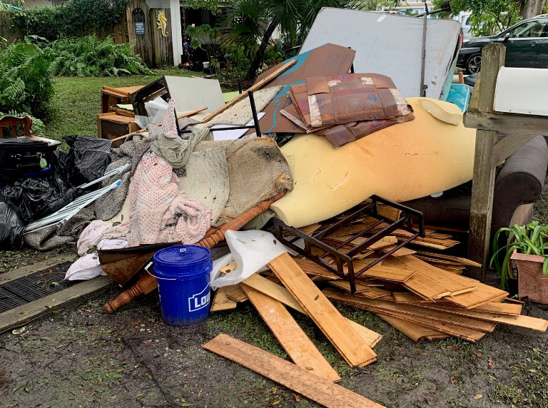 Aftermath of hurricane Helene