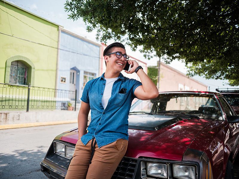 Young Male, Outdoors, Car, Looking Away, Latin, Tourist,