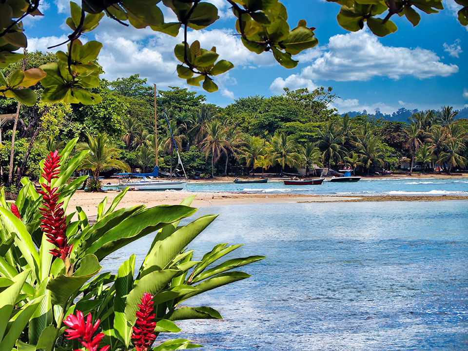 Costa Rica shore view.