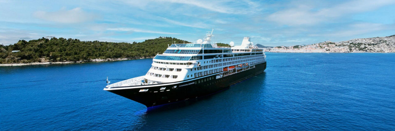 Azamara Cruiseship in Dubrovnik, Croatia