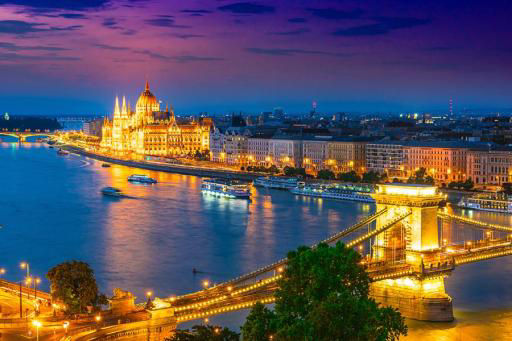 Danube river in Budapest