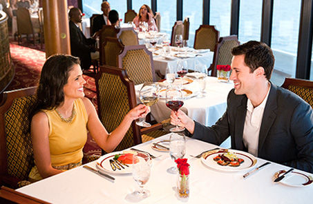 Disney Cruise Line - California couple at dinner