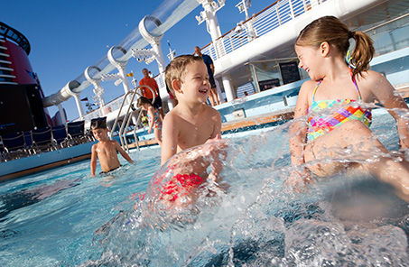 Disney Cruise Line - Canadian Coast and New England kids in pool