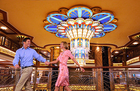 Disney Cruise Line Disney Dream ship couple walking