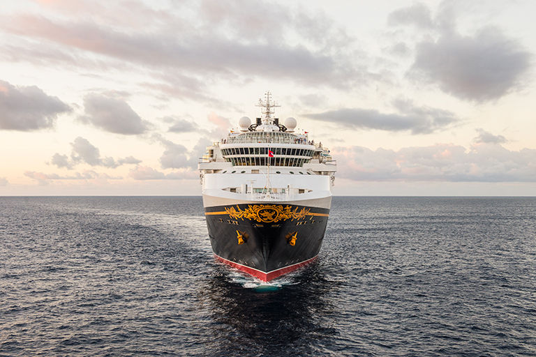 Disney Cruise ship at sea. 