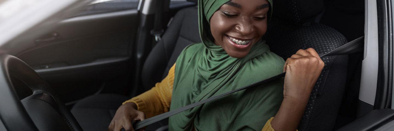 Driver in a New Car