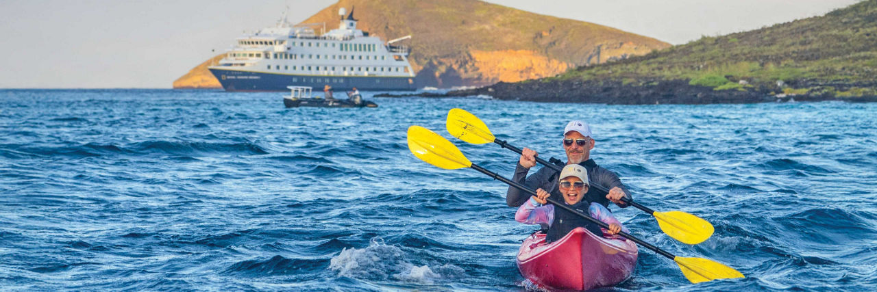Canoeing in the Galapagos