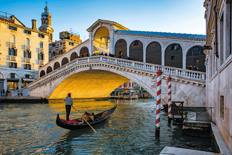 Gondola ride in Venice, Italy