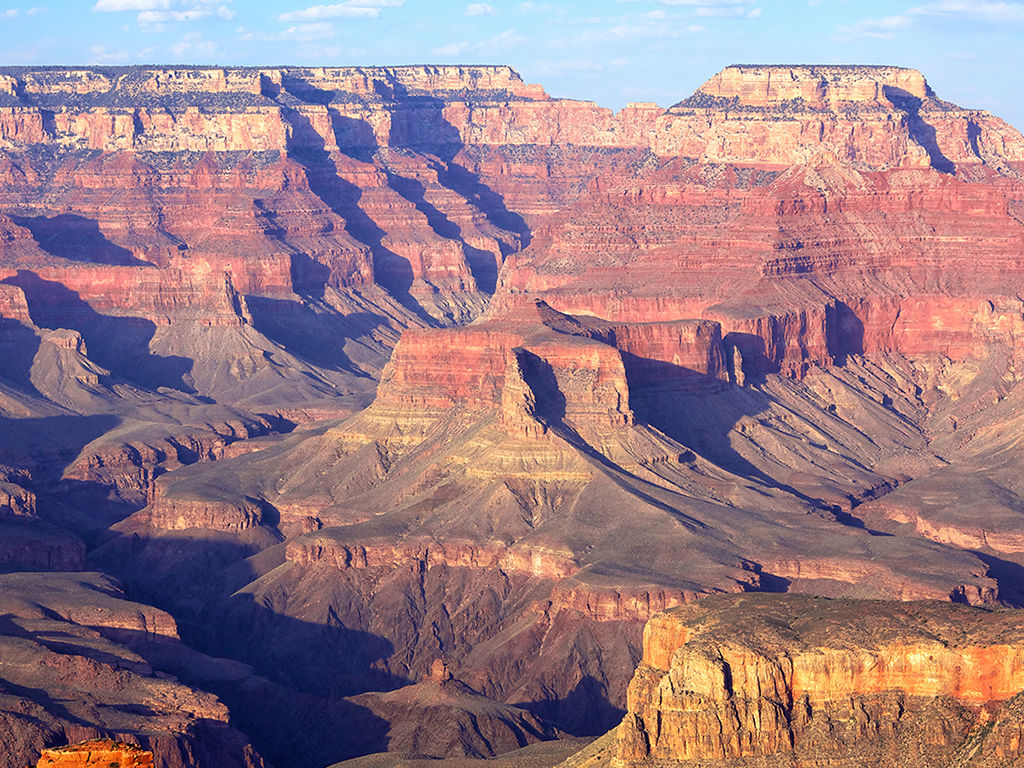 South Rim Grand Canyon before sunset, Arizona, US