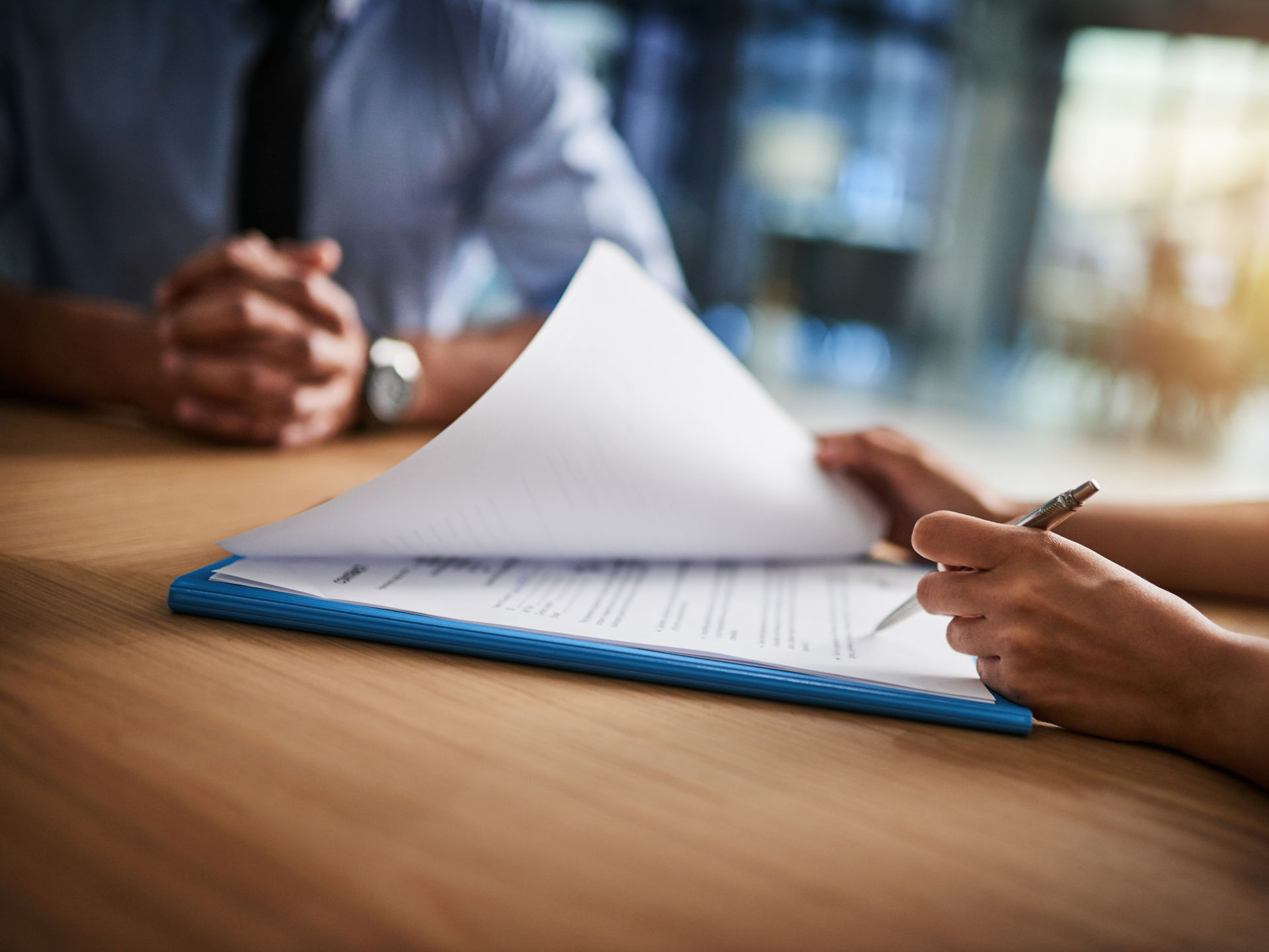 paperwork looking to be signed