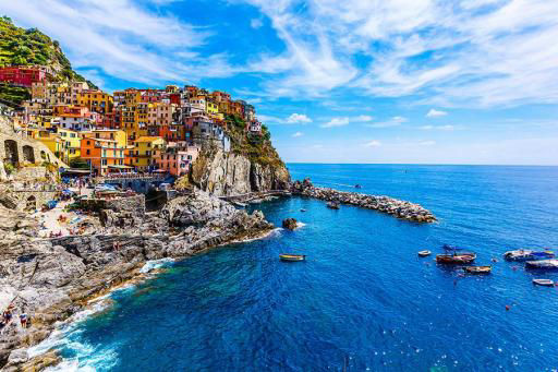 Mediterranean Coastal Town
