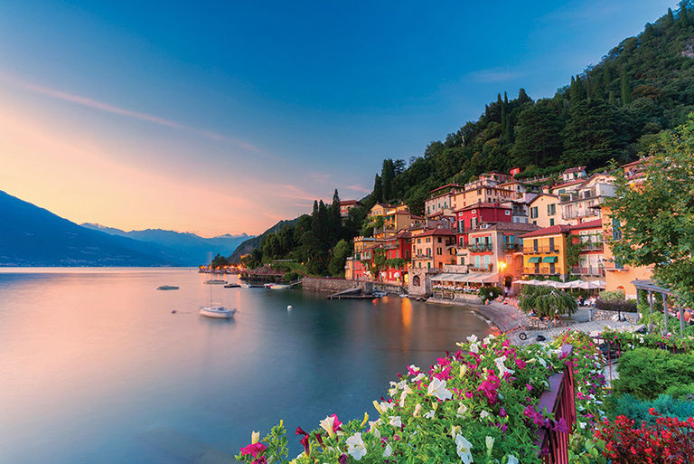 AAA Member Choice Vacations, Varenna lake, Como, sunset.