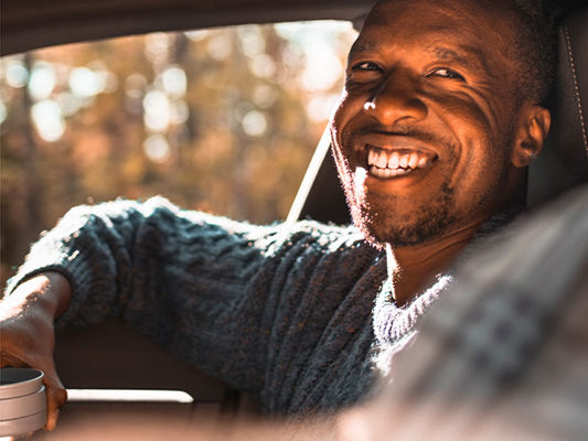 smiling man