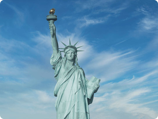 Statue Of Liberty Against Blue Sky