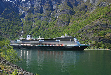 cruise ship traveling the waters