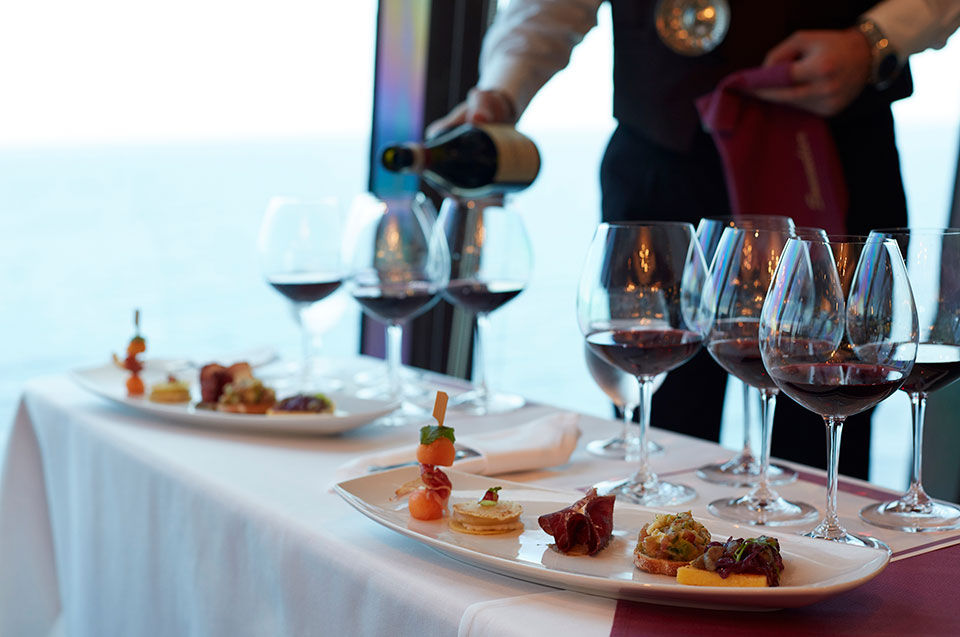 Oceania cruise wine tasting.