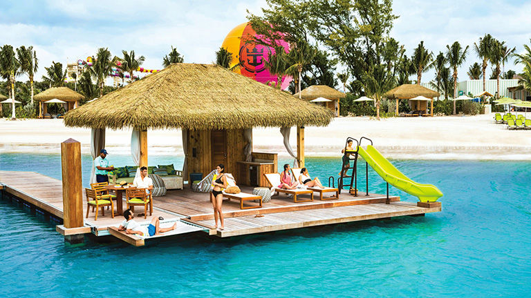 Overwater cabanas. 