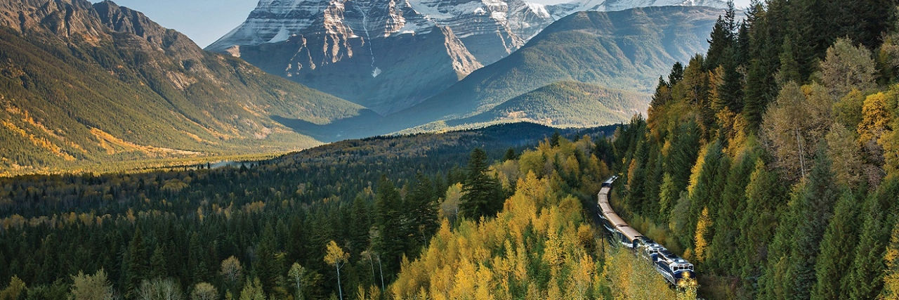 Rocky Mountaineer traveling