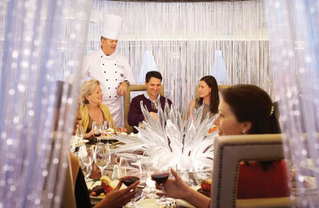 Chef's Table Lumiere intimate dining experience on Princess Cruises.