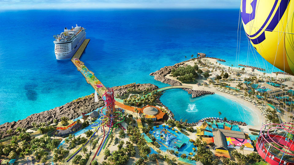 RCI CocoCay. Balloon view.