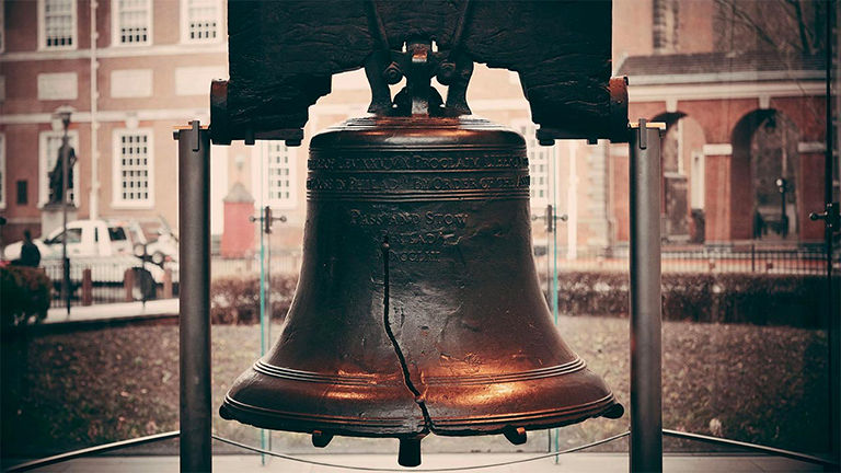 Liberty Bell in Philadelphia, PA.