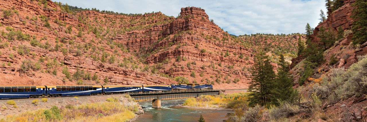 Canyon Spirit Train in a canyon