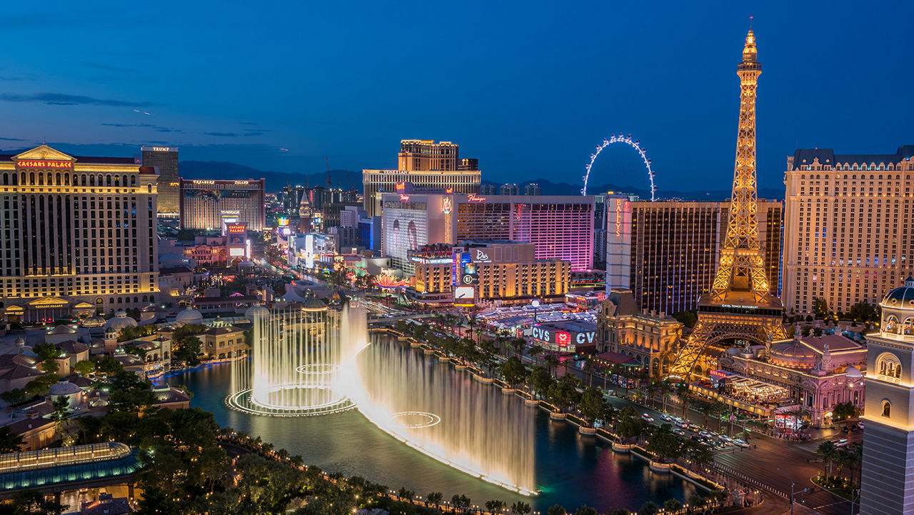 View of the Las Vegas Strip.