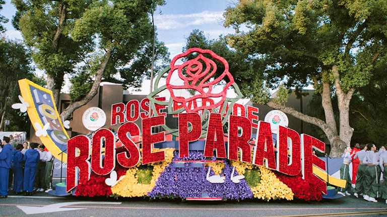 Rose parade sign
