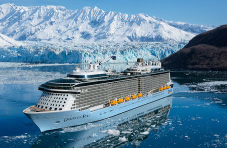 cruise ship in the Alaskan waters