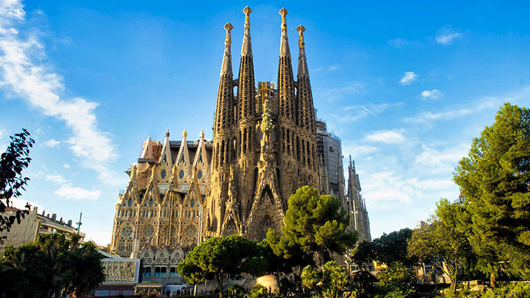 Sagrada Familia. Basilica in Barcelona, Spain