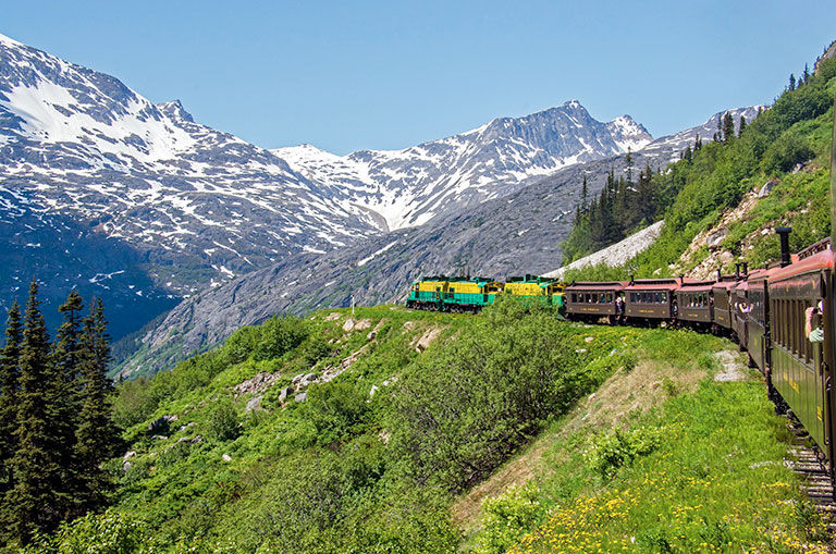 train on a scenic route