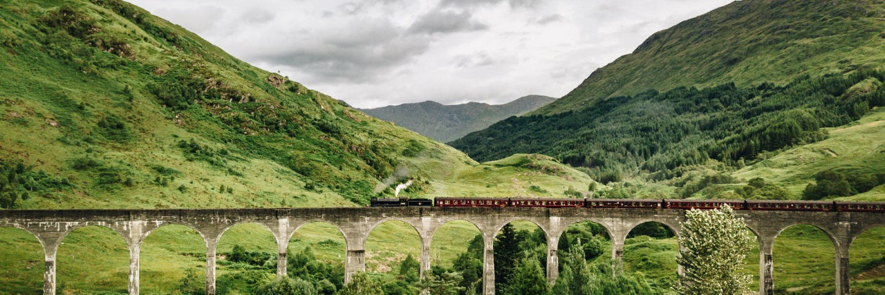 Scotland train scenery