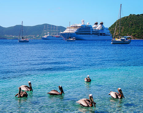 Cruise ship in the Caribbean