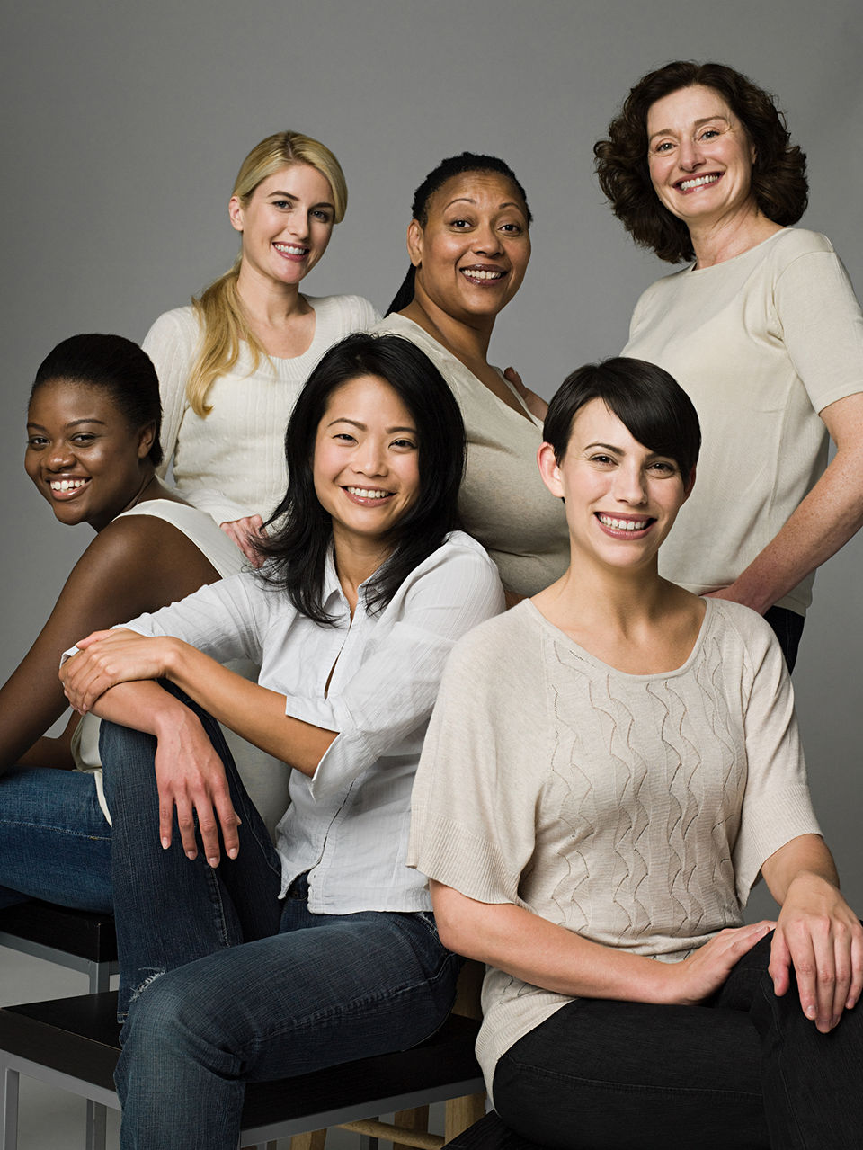 Multiracial group of women.