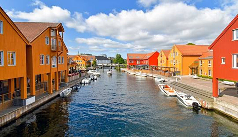 Scandinavia, Kristiansand river view.