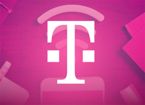 T-Mobile pink and white logo.