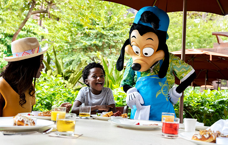 Disney-themed dining experience.