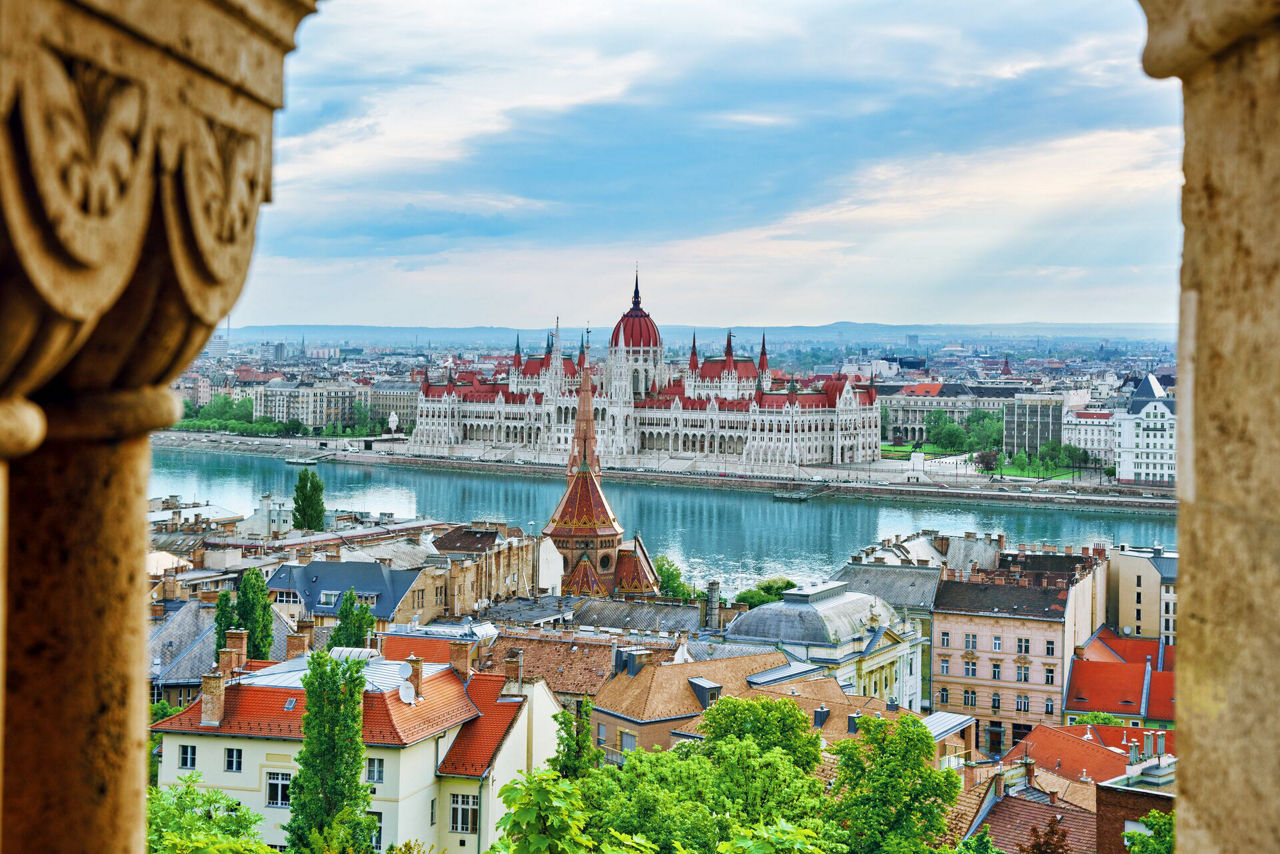 Panorama View of Budapest City 
