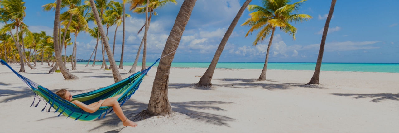 White sand beach in Mexico