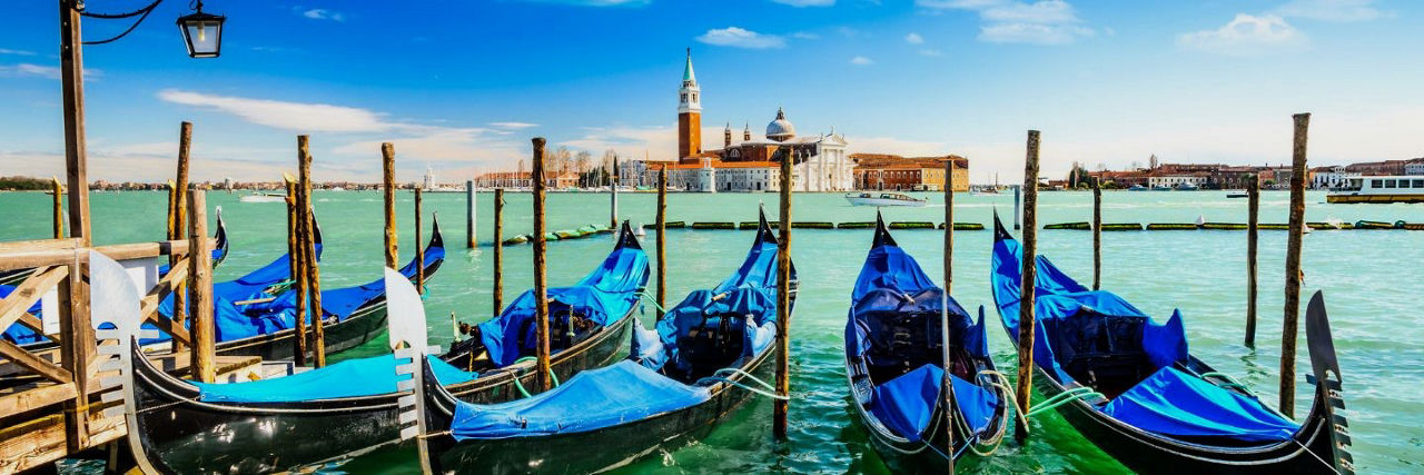 Gondolas in Venice, Italy